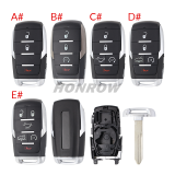 For Chrysler 2+1/3+1/4+1/5+1 button smart remote key shell