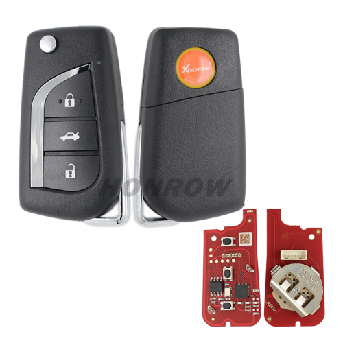 XHORSE XKTO20EN For Toyota Style 3 button Wire Universal Remote Key