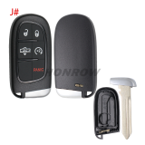 For Chrysler 2/2+1/3/3+1/4/4+1 button remote key shell without logo