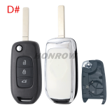 For Renault 3 button monified Key shell,please choose the key blade