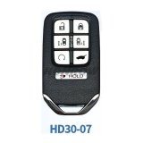 Lonsdor Honda HD30-07 6+1 button smart key Support ID46 ID47 ID4A chip,Frequency313.56/314.12/313.85/433.66/434.18/433.92 98% Coverage 2013-2025 50+ Models All Honda Keys CIVIC'ACCORD CR-V ODYSSEY HR-V.etc