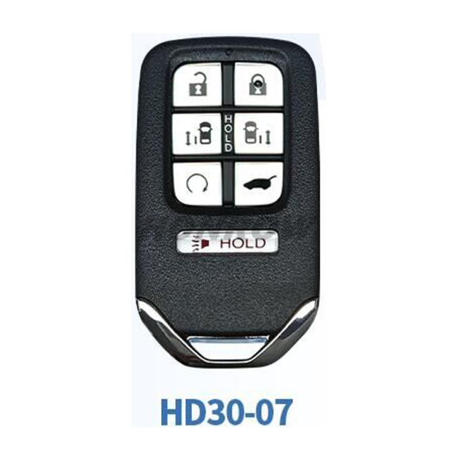 Lonsdor Honda HD30-07 6+1 button smart key Support ID46 ID47 ID4A chip,Frequency313.56/314.12/313.85/433.66/434.18/433.92 98% Coverage 2013-2025 50+ Models All Honda Keys CIVIC'ACCORD CR-V ODYSSEY HR-V.etc