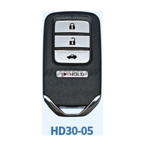 Lonsdor Honda HD30-05 3+1 button smart key Support ID46 ID47 ID4A chip,Frequency313.56/314.12/313.85/433.66/434.18/433.92 98% Coverage 2013-2025 50+ Models All Honda Keys CIVIC'ACCORD CR-V ODYSSEY HR-V.etc