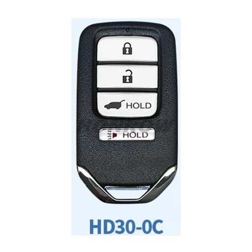 Lonsdor Honda HD30-0C 3+1 button smart key Support ID46 ID47 ID4A chip,Frequency313.56/314.12/313.85/433.66/434.18/433.92 98% Coverage 2013-2025 50+ Models All Honda Keys CIVIC'ACCORD CR-V ODYSSEY HR-V.etc