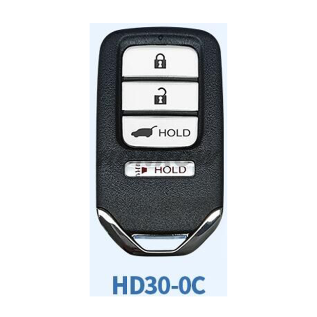 Lonsdor Honda HD30-0C 3+1 button smart key Support ID46 ID47 ID4A chip,Frequency313.56/314.12/313.85/433.66/434.18/433.92 98% Coverage 2013-2025 50+ Models All Honda Keys CIVIC'ACCORD CR-V ODYSSEY HR-V.etc