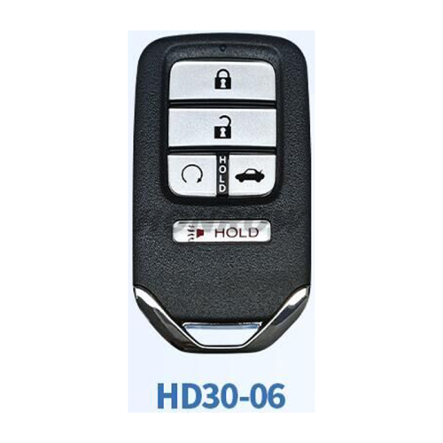 Lonsdor Honda HD30-06 4+1 button smart key Support ID46 ID47 ID4A chip,Frequency313.56/314.12/313.85/433.66/434.18/433.92 98% Coverage 2013-2025 50+ Models All Honda Keys CIVIC'ACCORD CR-V ODYSSEY HR-V.etc