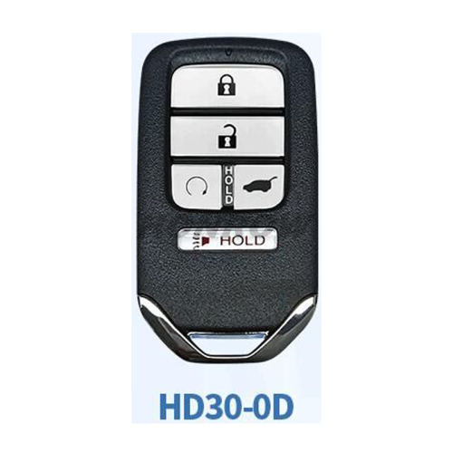 Lonsdor Honda HD30-0D 4+1 button smart key Support ID46 ID47 ID4A chip,Frequency313.56/314.12/313.85/433.66/434.18/433.92