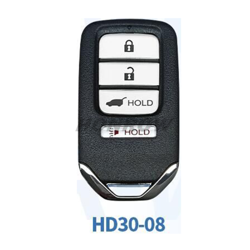 Lonsdor Honda HD30-08 3+1 button smart key Support ID46 ID47 ID4A chip,Frequency313.56/314.12/313.85/433.66/434.18/433.92 98% Coverage 2013-2025 50+ Models All Honda Keys CIVIC'ACCORD CR-V ODYSSEY HR-V.etc