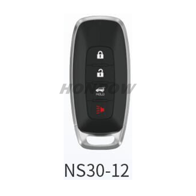 Lonsdor Nissan NS30-12 3+1 button smart key with ID46 ID47 ID4A Chip , Frequency 315MHz 433.92Mhz  98% Coverage2008-202550+ Models ALL NISSAN/INFINITE KEYS ALTIMA SENTRA PATROL ROGUE X-TRAIL etc.