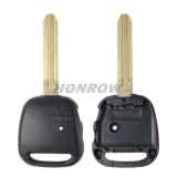 For Toyota 2 button remote key blank with TOY43 blade (with light hole)