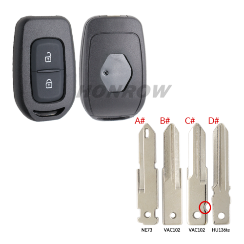 For Renault 2 button Key shell with blade , please choose the blade which you need