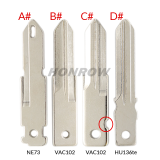 For Renault 3 button Key shell with blade , please choose the blade which you need