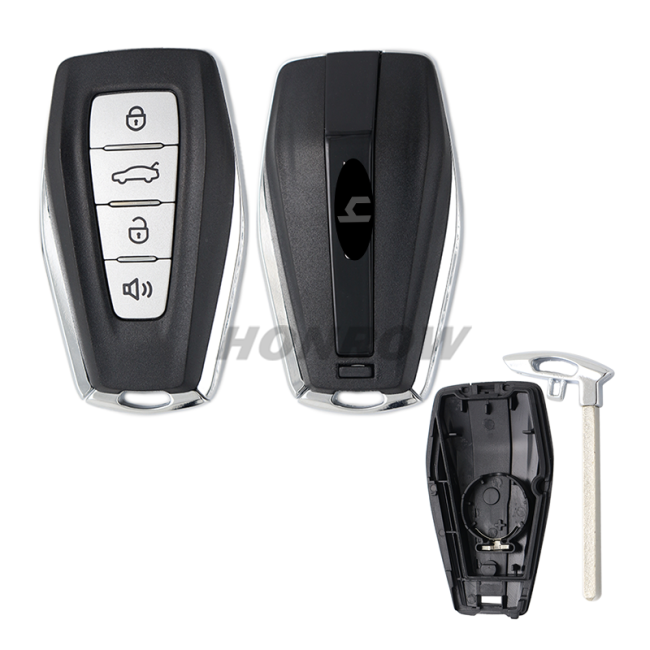 For Geely 4 button remote key blank