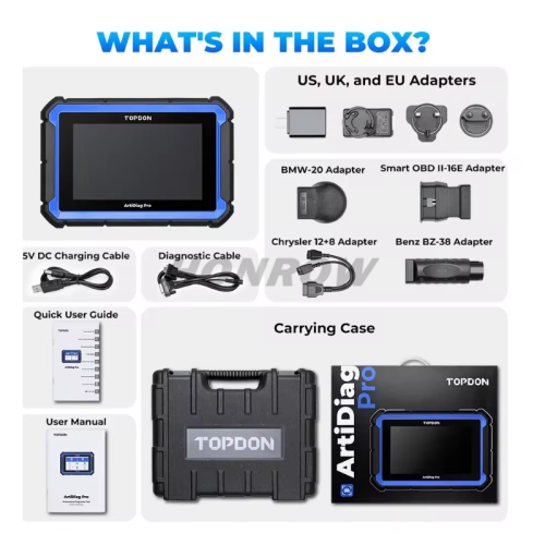 TOPDON ArtiDiag Pro Mid-level Diagnostic Tool Obd2 Scanner Car Engine Fault Code Ecu Online Coding Tools All system Automotive Vehicle