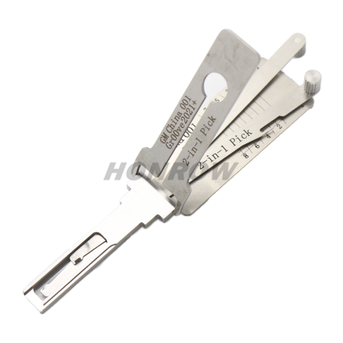 Lishi Tool GM CHINA 001 Gr00ve 2021+ 2 in 1 lock pick lishi style lock pick 2 in 1 tool for NIO