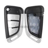 KEYDIY  3 button B29 Sliver remote key shell without key blade