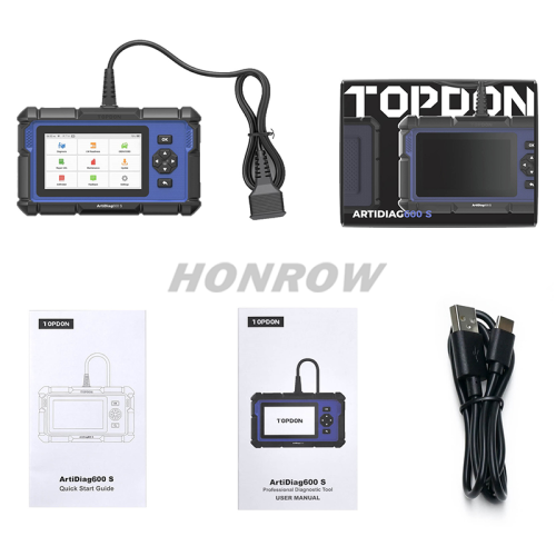 TOPDON Artidiag 600S Mid-level Diagnostic Tool  ABS SRS TPMS Engine 8 Reset Functions Diagnostic Tool Scanner