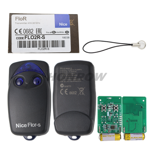 NICE Flo Flor-s Flo2r 433.92mhz Rolling ON1 ON2 ON4 INTI1L INTI2L INTI1Y INTI2Y Remote electric gate, telescopic door, garage MOQ:5PCS