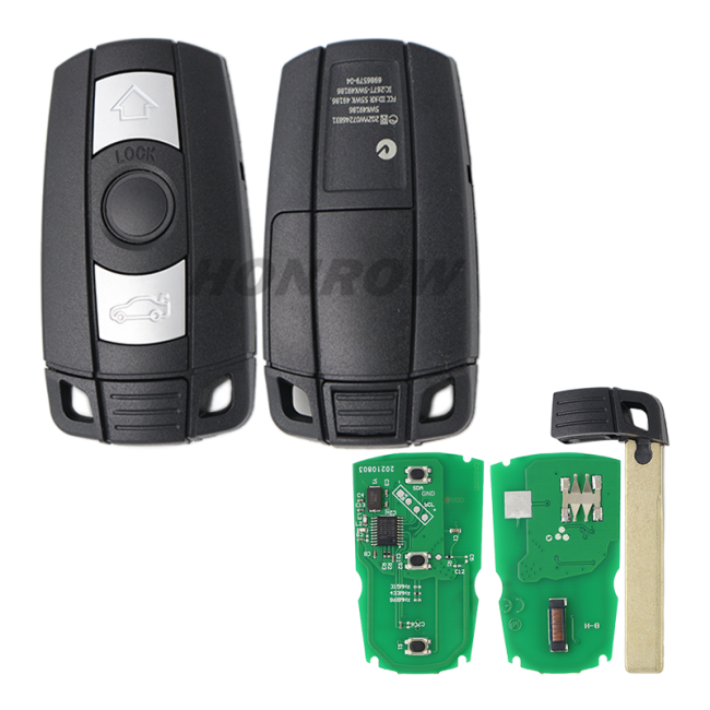 For bm 3 button remote key for bm 1、3、5、6、X5,x6,z4 5 series  with 7945 Chip 433MHz