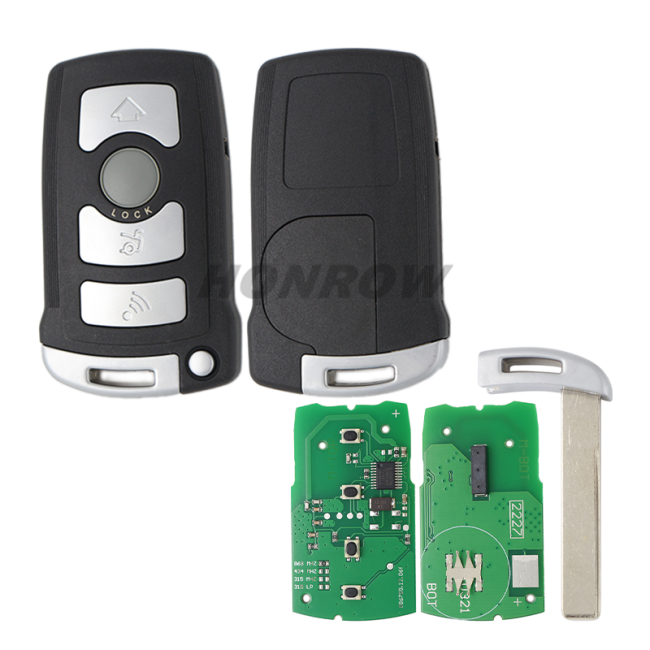 For BMW 4 button remote key for For BMW 7 series With 7942 chip 868mhz