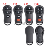 For Chrysler 2+1/3/3+1/5+1 Buttons remote key shell