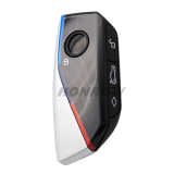 For BMW FEM BDC CAS4 CAS4+ 4 button Smart Remote Key with 315MHz HTTAG-PRO(ID49) PCF7953P chip Sliver Color