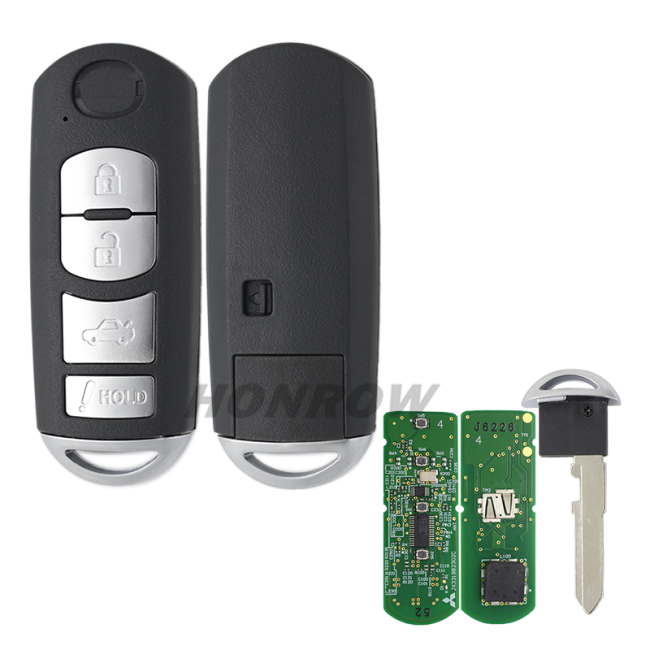 For Mazda 4 button keyless Smart remote key with 315mhz with hitag pro 49  7953P chip