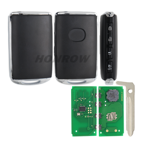 For Mazda 4 button smart remote key with 433MHz AES 6A CHIP  Model: SKE11E-01 P/N: BCYB-67-5DYA / BCYB-67-5DY