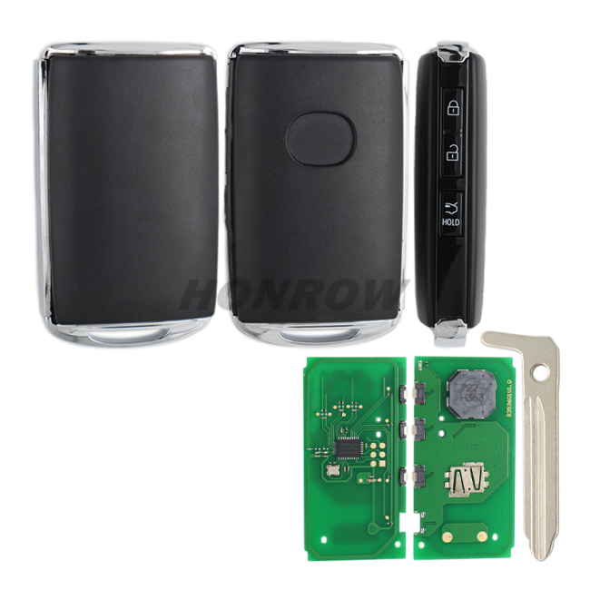 For Mazda 3 button smart remote key with 315MHz AES 6A CHIP  FCC ID: WAZSKE11D01 IC: 662F-SKE11D01 Model: SKE11D-01 with Trunk button
