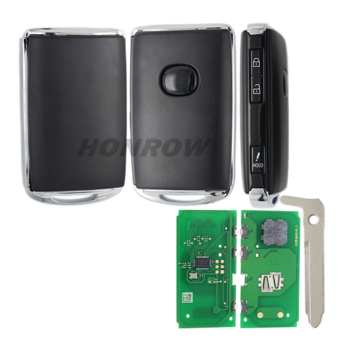 For Mazda 2+1 button smart remote key with 315MHz AES 6A CHIP  FCC ID: WAZSKE11D01 IC: 662F-SKE11D01 Model: SKE11D-01