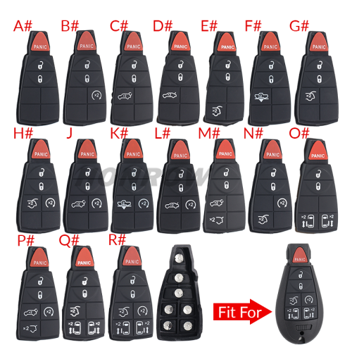 For Chrysler 2+1/3+1/4+1/5+1/6+1 button key pad，please choose which you need