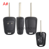 For Opel 2/3 button remote key shell 