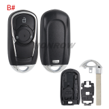 For Opel 2/3/3+1/4+1 button smart remote key blank