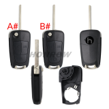 For Opel 2/3 button flip remote key blank