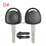 For GTL high quality Opel transponder key blank (No Logo)
