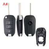 For Opel 3 button remote  Key Shell with VA2 307 blade