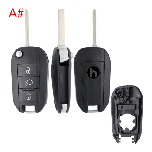 For Opel 3 button remote  Key Shell with VA2 307 blade
