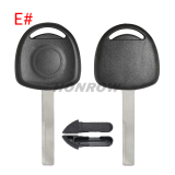 For GTL high quality Opel transponder key blank (No Logo)