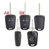 For Opel 2/3 button remote key shell 