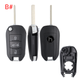For Opel 3 button remote  Key Shell with VA2 307 blade