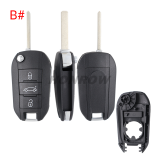 For Opel 3 button remote  Key Shell with VA2 307 blade