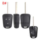 For Opel 2/3 button remote key shell 