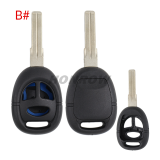 For Opel Saab 3 button remote key blank