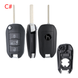 For Opel 3 button remote  Key Shell with VA2 307 blade