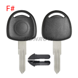 For GTL high quality Opel transponder key blank (No Logo)