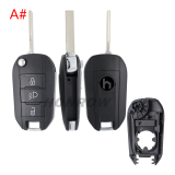 For Opel 3 button remote  Key Shell with VA2 307 blade