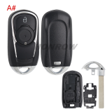 For Opel 2/3/3+1/4+1 button smart remote key blank