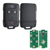 For Chev black 4 button remote key with 433mhz
