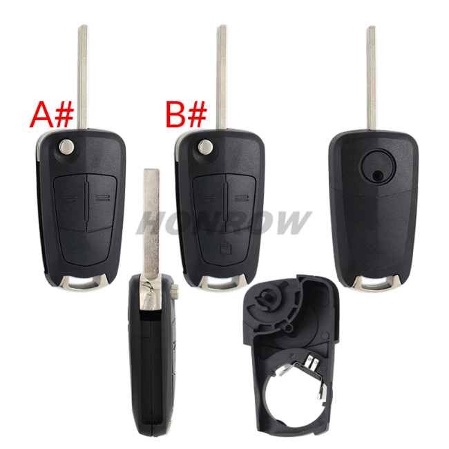For Opel 2/3 button flip remote key blank