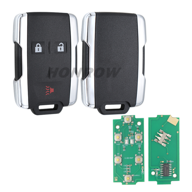 For Chevrolet 2+1 button smart key with 315Mhz FCCID:M3N32337100